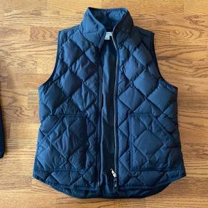 Jcrew Black lightweight puffer vest